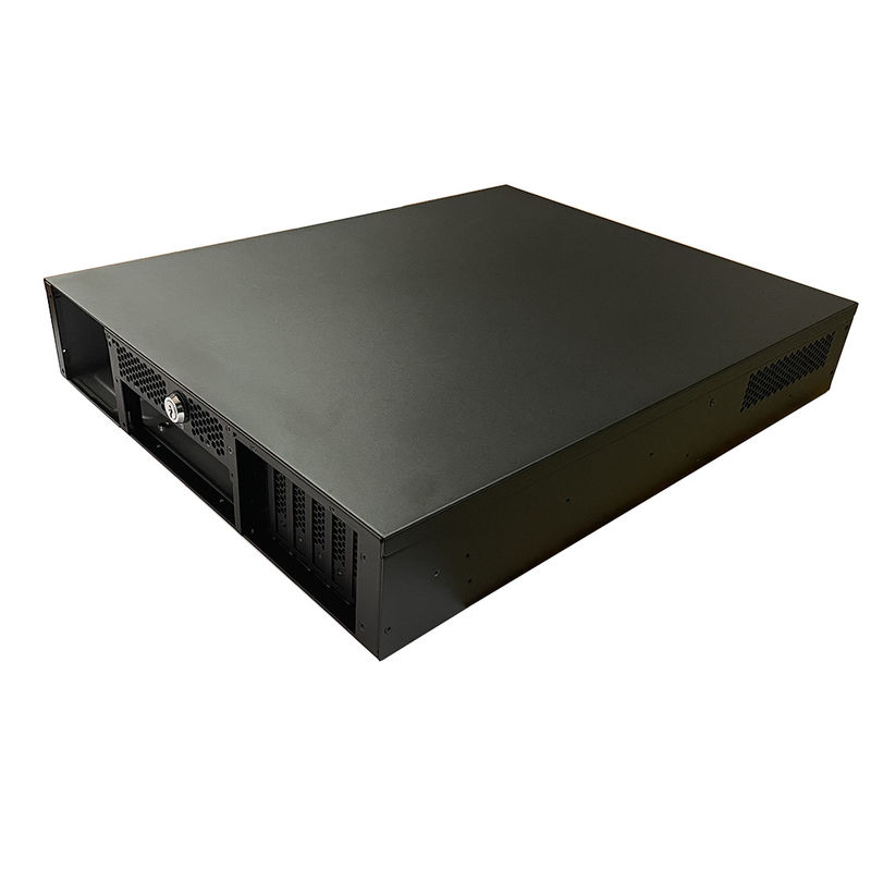 Μοναδικό σχεδιασμό 2u Control Industrial Rackmount Chassis με κλειδαριά για server και αποθήκευση
